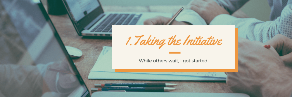 Taking the Initiative-3