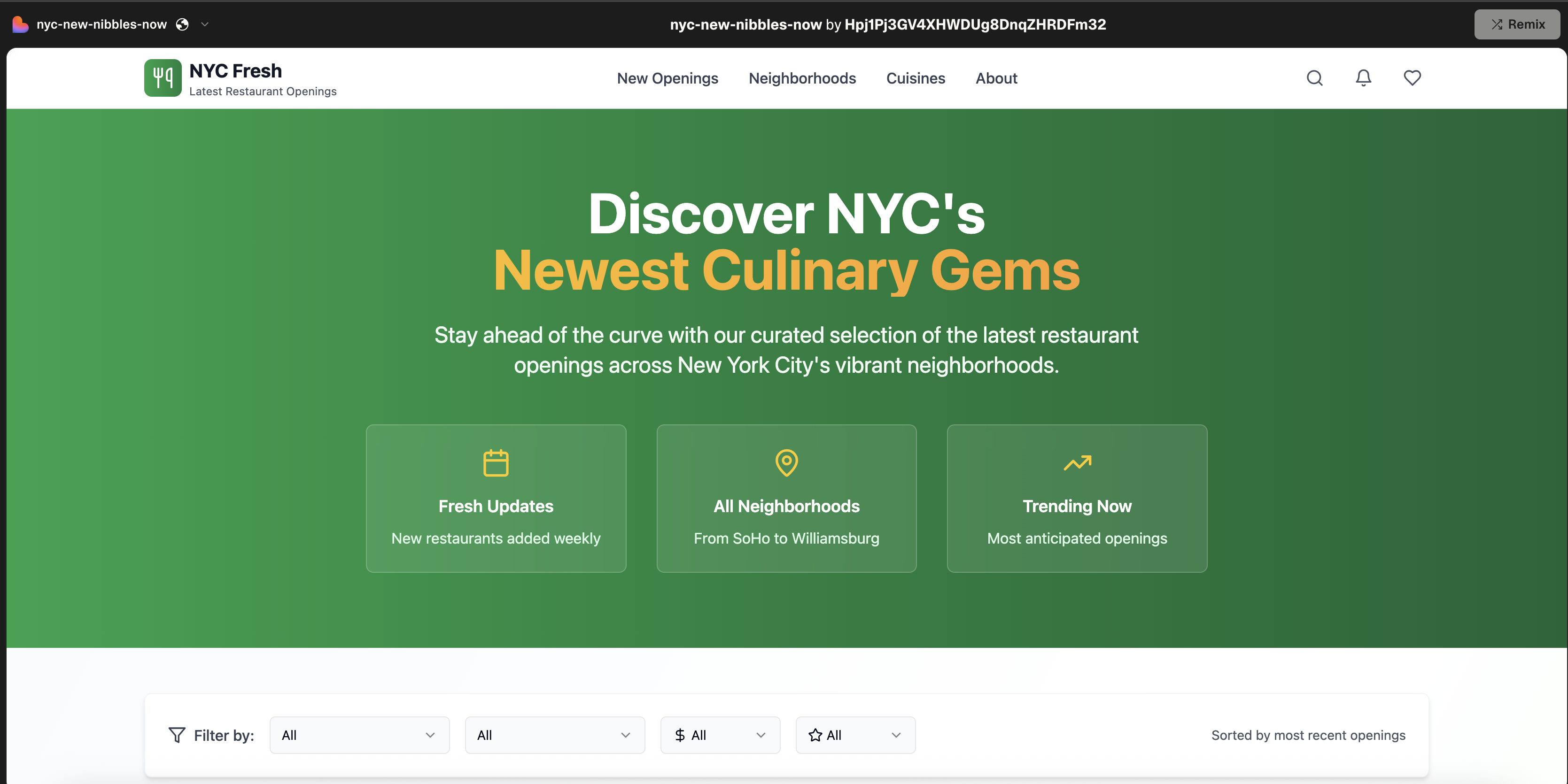 Vibe Coding: New Restaurants In NYC – Elizabeth Beeli